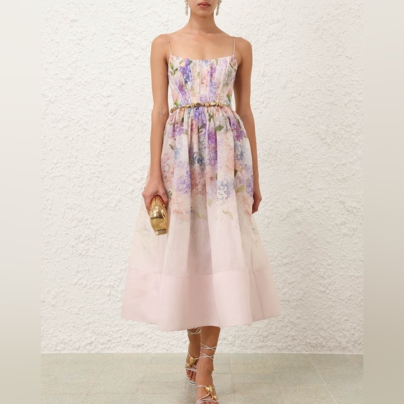 New Season Zimmermann Dawning Corset Dress - Picture 9 of 16